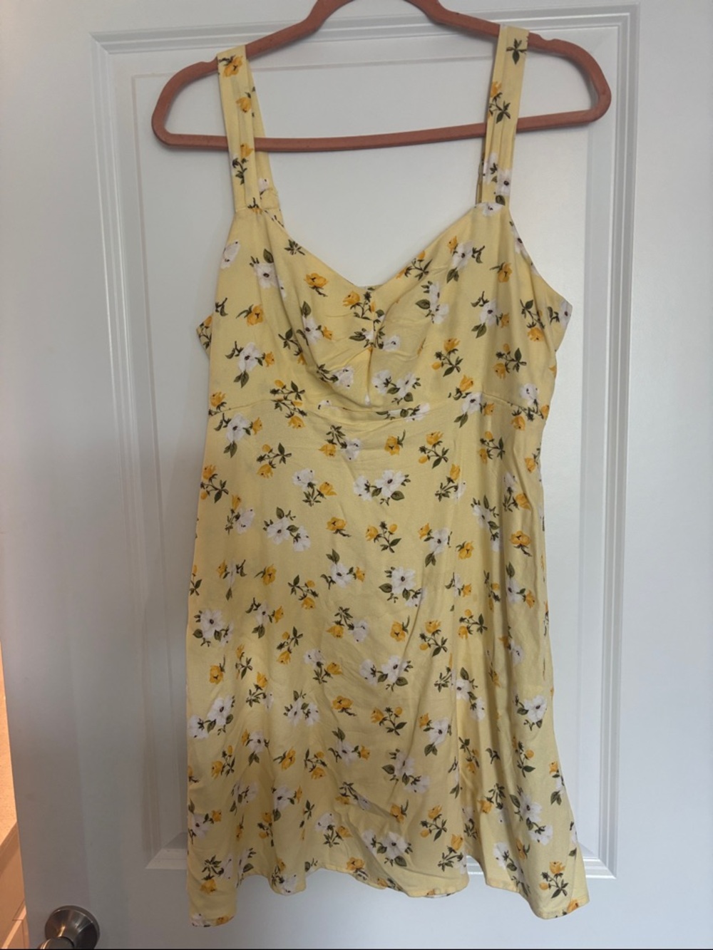 Old Navy Yellow Floral Mini Dress
